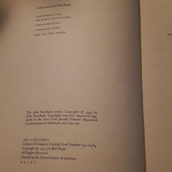 The Last  Christmas Show by Bob Hope Book - Picture 5 of 5